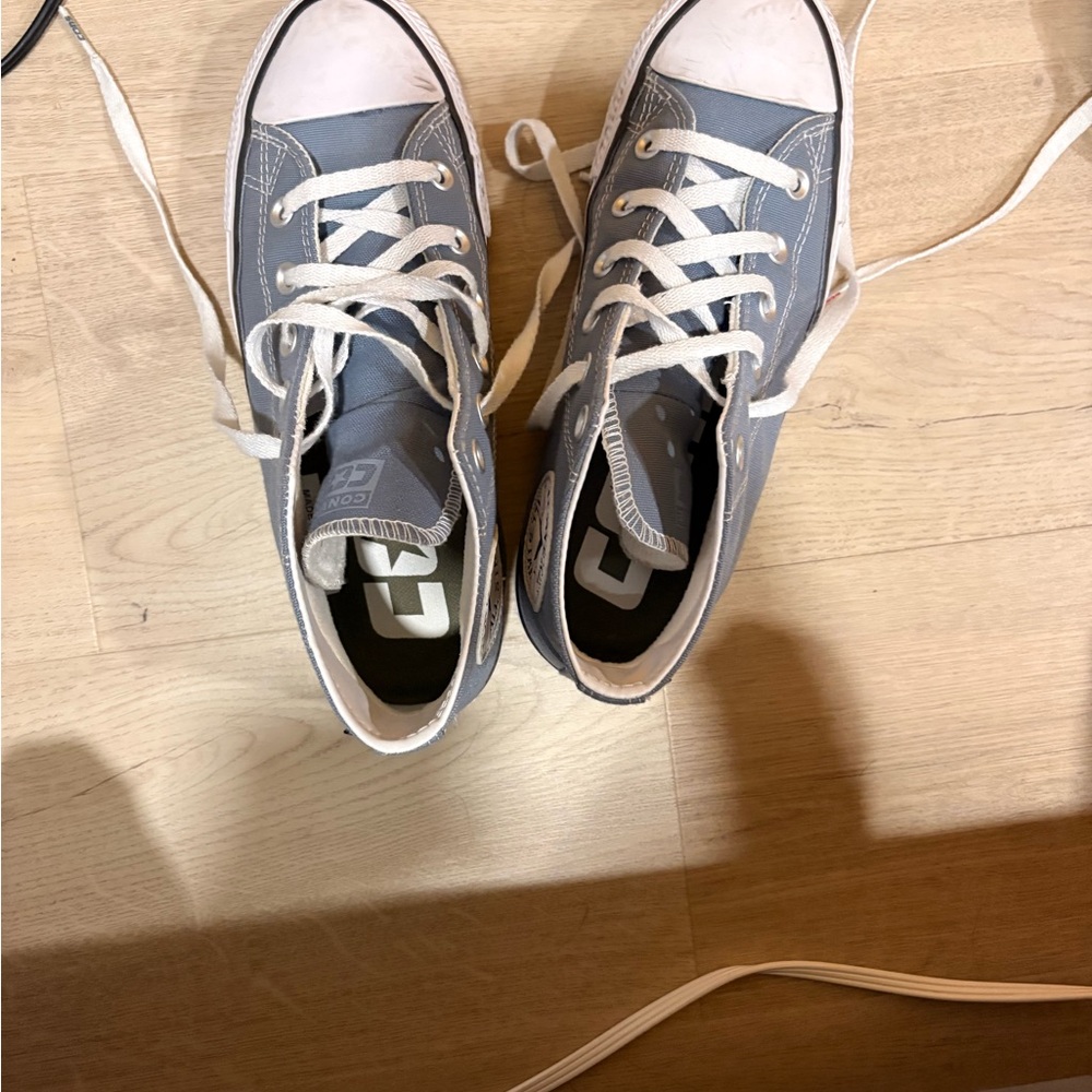 Converse Gray and White High-Tops